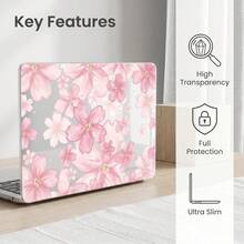 2件裝透明全包覆硬殼PC保護殼，適用於Macbook/Matebook，水晶透明防刮防撞薄型筆電殼，相容13 Neo/13.3 Air/13.3 Pro/13.6Air/14.2 Pro/15Air/16.2Pro/D16/14 Ultra - 查看 5