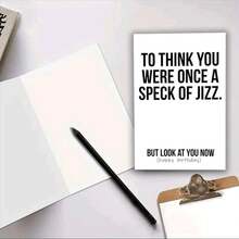 1pc Humorous Rude Birthday Greeting Card For Adults, Funny Naughty Theme, Paper Card For Friends, Men, Women, Wife, Husband, Girlfriend, Boyfriend - Universal Offensive Banter Card For Birthday Wishes,Christmas - E - View 2
