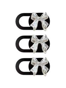 Bow-Knot Sliding Webcam Cover, Ultra-Thin Lens Cover, Compatible With Computer, Laptop, Phone, Tablet And Other Devices, Can Block Camera, Sliding Lens Cover, Easy To Open And Close, Protect Privacy, Suitable For Office Workers, Students, Teachers, Friends Gift, Colleagues Gift, Back To School Gift - Multicolor - View 12