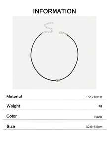 Bead Decor Choker - Black - View 6