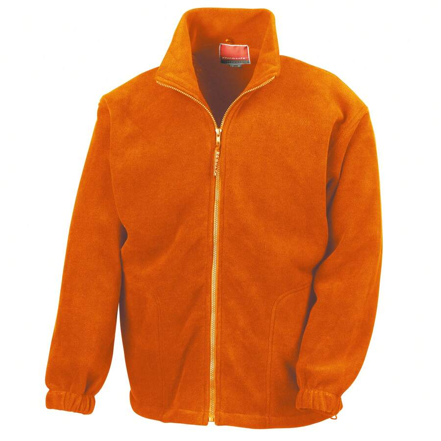 Result Mens Full Zip Active Fleece Anti Pilling Jacket - Orange - View 1