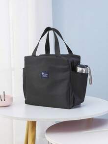 Large Capacity With Zipper 2 Side Pockets Waterproof Cooler Thermal Insulated Portable Lunch Bags For Food Lunch Dinner Picnic Party Date Camping Work Travel School Home Hotel Student Adults Back To School Gift - Multicolor - View 2