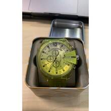 Diesel DZ4532 Bright Yellow Oversized Jelly Watch Multi Chrono Date 5ATM Waterproof Unisex Summer Accessory - one-size - View 4