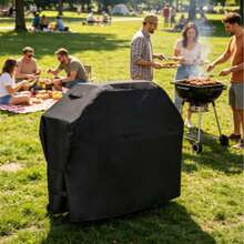 Outdoor Grill Cover, Waterproof BBQ Canvas, 210D Oxford Cloth Grill Protector, Rectangular Outdoor Grill Cover - Multicolor - View 5