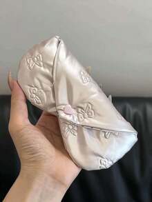 眼鏡收納袋 女款時尚眼鏡與隱形眼鏡收納包 耐壓便攜眼鏡保護盒 收納整理袋 - 粉色 - 查看 7