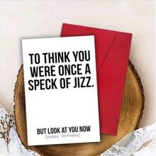 1pc Humorous Rude Birthday Greeting Card For Adults, Funny Naughty Theme, Paper Card For Friends, Men, Women, Wife, Husband, Girlfriend, Boyfriend - Universal Offensive Banter Card For Birthday Wishes,Christmas - E - View 6