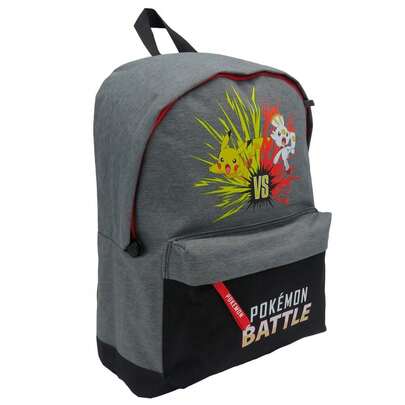 Safta pokemon Pokémon Battle School Backpack, Adaptable To Trolley, 41x30 Cm, Main Compartment And Front Zipper Pocket, Top Handle, Back To School For Children