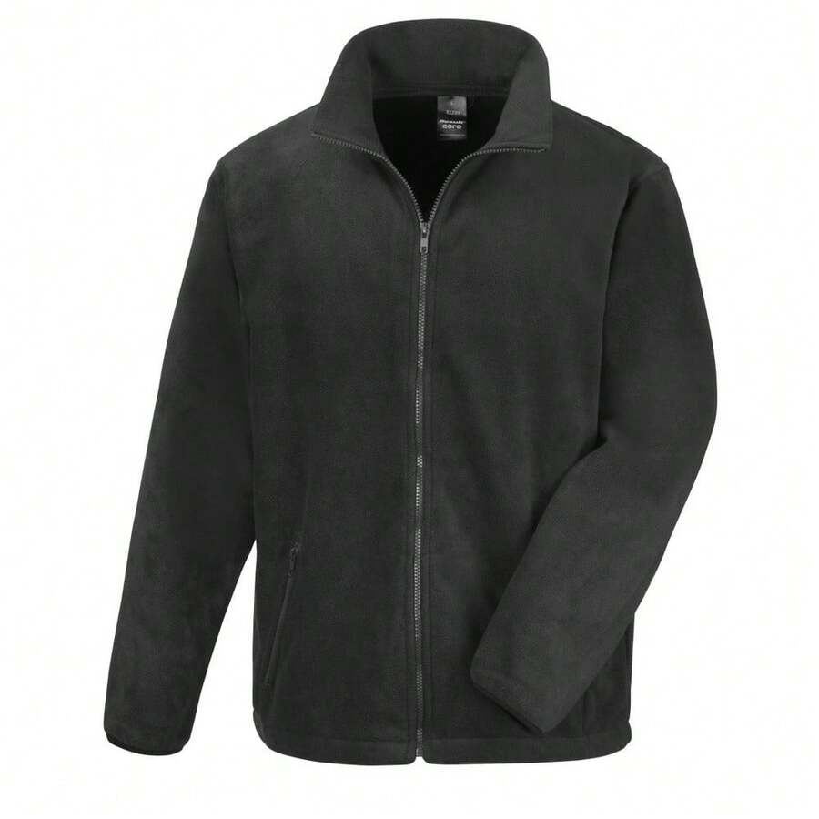 Result Mens Core Fashion Fit Outdoor Fleece Jacket - Black - View 1