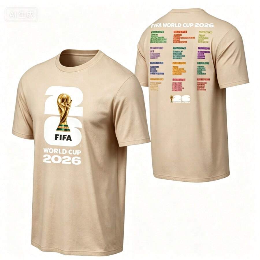 FIFA World Cup 2026 ™ World Cup Bracket Tee - Unisex - 杏色 - 查看 1