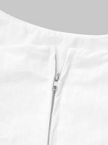 QUNGIGU Women Two Pieces Set Spaghetti Strap Top High Waisted Skirt Casual Summer Outfits For Going Out Dating - White - View 10