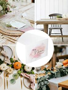 Customized Table Runner, Personalized Letter Initial And Date Design, Suitable For Graduation Party, Gift Table And Decoration, Can Add Your Text For Birthday, Anniversary Or Holiday Party - Multicolor - View 9