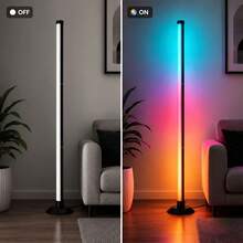 1PC Smart RGBIC Corner Floor Lamp, APP And Remote Control, Music Sync, Timer, 16 Million Colors And Dimmable Ambient Lighting For Bedroom, Living Room And Gaming Room - RGB+IC - View 7