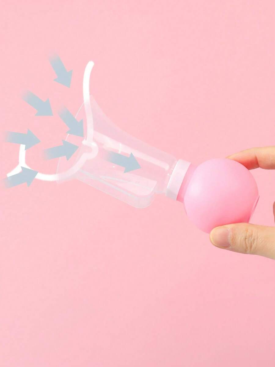 1pc Silicone Breast Pump, No Electricity Required, Suitable For Flat And Inverted Nipples, Adjustable Suction, Breastfeeding Aid Tool - A - View 1