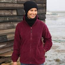Result Mens Full Zip Active Fleece Anti Pilling Jacket - Burgundy - View 2