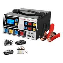 Cargador de Batería Inteligente Rápido 12V y 24V con Reparación por Pulsos, Pantalla LCD y Carga Automática para Auto, Moto, Camioneta - 12V/24V - Ver 11