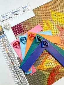 Diamond Painting Alignment Tool: Right Angle Ruler - Specially Designed To Assist In Aligning Diamonds With The Canvas, Making The Diamond Painting Process Easier, Diamond Painting Edge Straight Ruler Tool, Conveniently Making The Edge Diamonds Neat, Diamond Painting Kit Tool - A - View 7