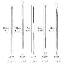 1/4 Set Stainless Steel Black Acne Removal Tools, Pimple Extractor, Quickly And Easily Clear Acne, Forehead, Face And Nose Cleaning Tools, 2-In-1 Stainless Steel Acne Removal Tool, Unisex, Practical Acne Removal Tool - Silver - View 7