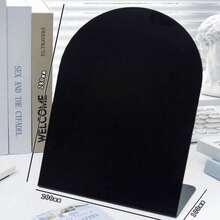 1pc Desktop Magnetic Storage Board, Arched Memo Board, Square Memo Board, Essential Workstation Memo Rack Decor - one-size - View 7