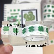 1 捲高美感幸運四葉草和紙膠帶，平價，適用於剪貼簿、卡片製作與包裝材料 - 一卷四葉草 - 查看 7