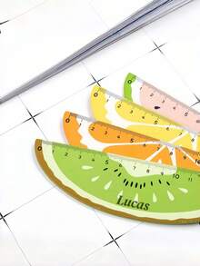 Custom Creative Fruit-Shaped Ruler, Teaching Reward, Birthday Decoration, Student Stationery, Creative Gift, Back To School Gift - Multicolor - View 3
