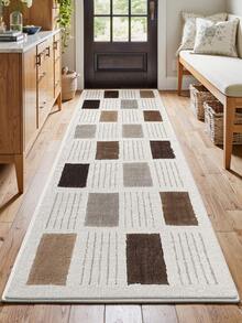 DAJIANG 1pc Anti-Slip Bottom Comfortable Floor Mat, Hallway Runner Rug, Kitchen Mat, Machine Washable Easy Clean Thick Plush Carpet, Home Decor - Multicolor - View 6