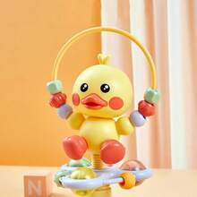 Baby High Chair Suction Cup Toy, Early Education Intellectual Grasping Rattle Toy, Soothing Enlightenment Toy - 彩色 - 查看 4