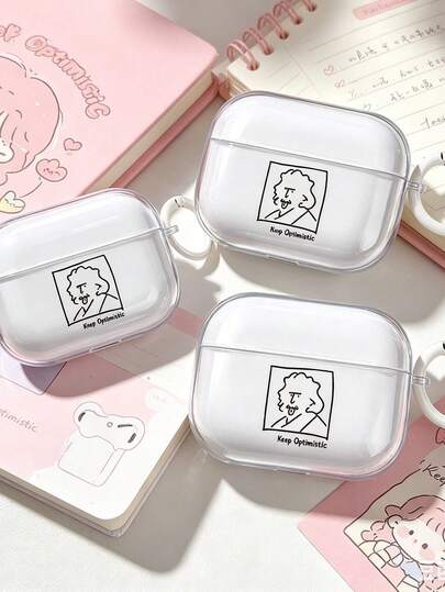 1 pieza Funda de TPU antideslizante con diseño de foto de perfil parodia para - Protector de carcasa para auriculares Bluetooth - Compatible con Pro/Pro 2/Pro 3/1ª gen/2ª gen/3ª gen/4ª gen - Regalo para mujeres