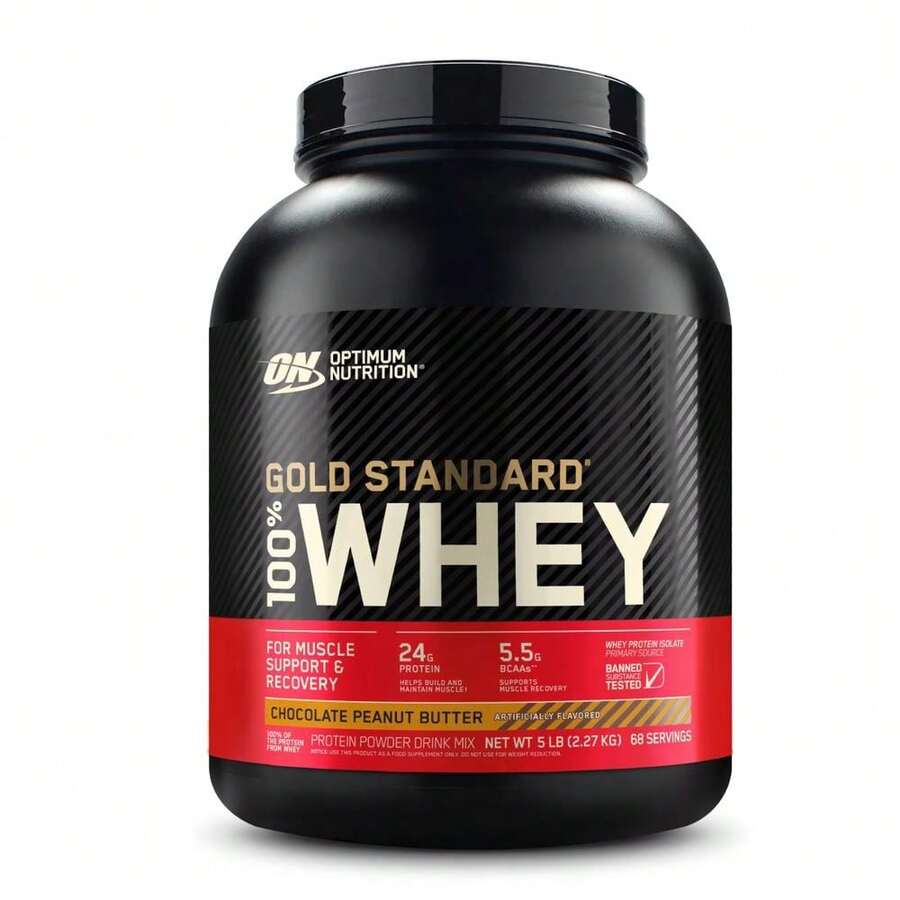 Gold Standard 100% Whey 5 Lbs Chocolate Peanut Butter Optimum Nutrition ...