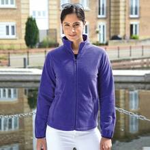 Result Womens/Ladies Core Fashion Fit Fleece Top/Full Zip Jacket - Purple - View 2