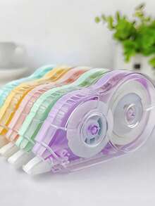 12/5pcs Random Correction Tape 72m Large Capacity Correction Tape Set Student Erasure Correction Tool Correction Stationery Eraser Writing Assignment Correction Supplies Writing Supplies Back To School Season School Essentials - Colored Correction Tape - View 3