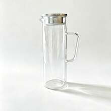 [Large Capacity Ice Bucket] 1pc Large Capacity Polycarbonate Ice Bucket - Beverage Pitcher With Filter Lid And Easy Pour Spout - Durable And Transparent - Clear - View 12
