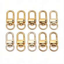[Metal Snap Buttons] 20pcs Zinc Alloy Small Door Buckle DIY Keychain Bag Pendant Hook Clasp Hardware Accessories DIY Sewing Accessories - Multicolor - View 6