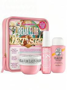 Sol de Janeiro Beija Flor Elasti 3 件套（面霜 50ml+焕肤沐浴露 90ml+Brazilian Crush Cheirosa 68 香氛喷雾 30ml）男女通用护肤套装 1.7oz/50ml+3oz/90ml+1oz/30ml 紧致-弹性 亮白-修复 清洁-保湿 香氛-便携 适合旅行 适合女朋友 妻子 母亲 朋友 男朋友 丈夫 - 彩色 - 查看 4