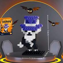 Micro-Particle Mini Halloween Theme Building Blocks Series, DIY Educational Handmade Gift. ABS Material, Building Block Toy Set, Halloween Party Gift, Christmas Gift. - Multicolor - View 14