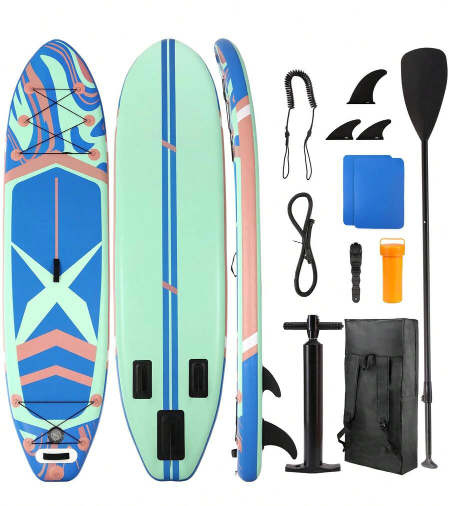 Stand Up Paddling Board 305cm Adults Inflatable Stand Up Paddle With All Accessories, For All Skill Levels, 200kg Load Capacity For 2 People - 青藍色 - View 1