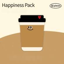 2入 Infeel.Me 黏貼便條紙 Happy Packing 系列，可愛 Ins 風格學生備忘錄可重複使用便利貼 - 彩色 - 查看 7