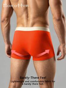 Celana Dalam Boxer Pria Norcotton 1 Buah Warna Merah Cherry - Merah - View 2
