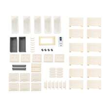 6Tier Bathroom Floor Cabinet Vertical Storage Unit With Drawers And Casters Large Capacity Narrow Tall Slim Storage Tower Waterproof Toilet Paper Storage Cabinet - Milky-white - View 2