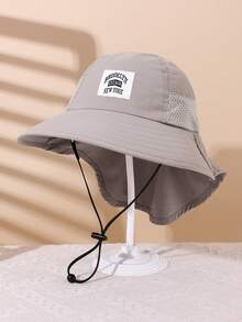 1 Buah Topi Ember Jala Warna Polos untuk Anak-anak, Topi Pelindung Matahari untuk Liburan Pantai, Cocok untuk Bepergian dan Bermain, Usia 8-16 Tahun - Logo mobil - Versi perempuan - View 14