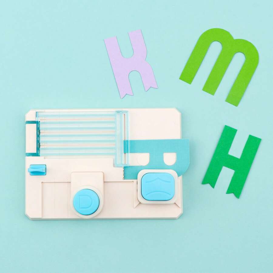 Mini Tablero de Perforación de Alfabeto para Manualidades DIY, Crea Letras, Números y Puntuación, Scrapbooking, Hacer Tarjetas, Pancartas de Fiesta, Incluye Manual Paso a Paso