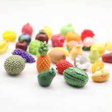 50/20/5pcs Realistic Fruit & Vegetable Models, Mini Fruit Models, Resin Fruit Models, Lifelike Effect, Mini Food & Vegetable Decor, Mini Food Basket, Mini Kitchen Mini House Store, Outdoor Garden Decor, Garden Decoration - A - View 7