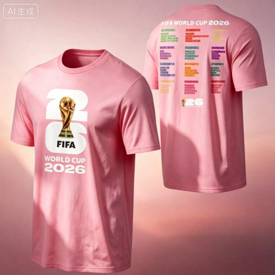 FIFA World Cup 2026 ™ World Cup Bracket Tee - Unisex - 粉色 - 查看 1