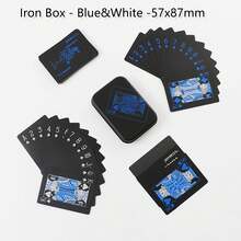 1 Set Waterproof Playing Cards, Plastic PVC Material, One Deck Of Playing Cards, Christmas Gift Playing Cards, Halloween Gift, Thanksgiving Gift, Game Gift, High Quality. Creative Personalized Non-Fading Playing Cards Black PVC Waterproof Playing Cards. Party Game And Activity Supplies. Holiday And Party Supplies. - Multicolor - View 12
