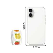 500/Roll Fruit Pattern Self-Adhesive Sealing Labels, 10 Designs, Suitable For Home Kitchen, Party, Gifts, DIY, Waterproof PVC Stickers,School Supplies,Back To School - Multicolor - View 7