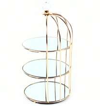 3 Tier Cage Rack Birdcage Shape Vanity Dresser Organizer Tray Wedding Cake Stand For Party Dessert Fruits Display Stand - Default - View 8