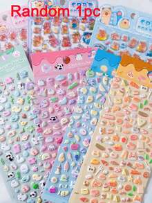 Cartoon Cute Soft Ghost 3D Capybara Stickers Adorable Decals For Phones Notebooks Pencil Cases - Multicolor - View 11