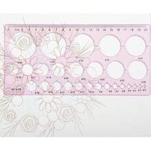 Acrylic Multi-Circle Template Ruler, 20cm Geometric Circular Hole Measuring Template, Multi-Diameter Circle Drawing Scale, Suitable For Student Drawing Art DIY Crafts - Single Piece - View 9