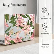 2 Pieces Clear Full Coverage Hard PC Protective Case Compatible For MacBook/Matebook, Crystal Transparent Anti-Scratch Anti-Bump Slim Laptop Shell Compatible With 13 Neo/13.3 Air/13.3 Pro/13.6Air/14.2 Pro/15Air/16.2Pro/D16/14 Ultra - View 5