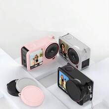 1 buah Casing Pelindung Silikon Lembut Tahan Guncangan, Penutup Lensa Anti Gores, Aksesori Kamera Osmo Action 6 - View 9