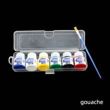 6 Colors 25ml Acrylic Watercolor Gouache Oil Paint Set, Versatile Artist Painting Supplies For Canvas Paper Wood Fabric, Vibrant Pigment Art Kit - 6 Pcs * 25 Ml - View 8